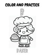 Tracing & Coloring Jobs Adventure: Discover Cool Occupations While Learning to Trace and Color — Perfect for Kids Ages 3–7 - Image 2